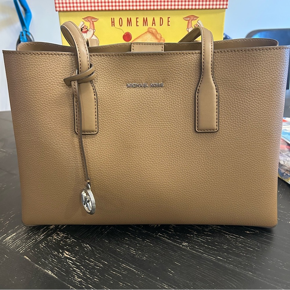 Michael Kors Tan Leather Tote Bag